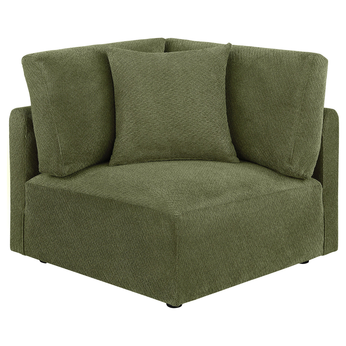 Elysia Green Fabric Upholstered Modular Corner Chair
