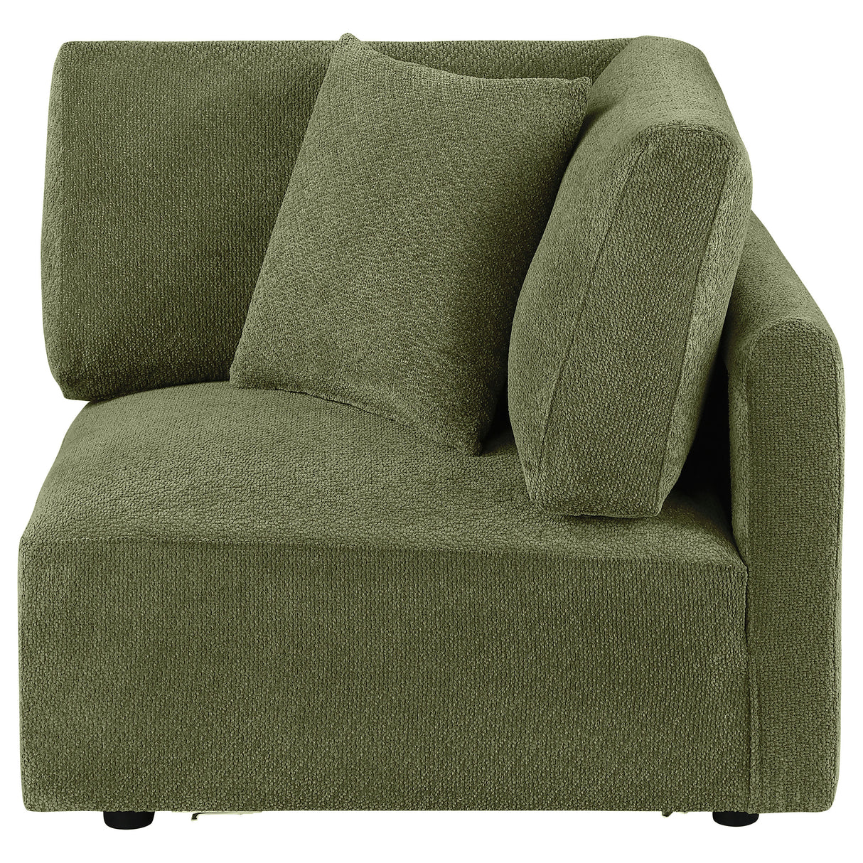 Elysia Green Fabric Upholstered Modular Corner Chair