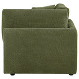 Elysia Green Fabric Upholstered Modular Corner Chair
