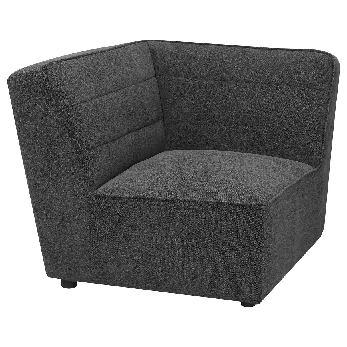 Sunny Dark Charcoal Upholstered Corner Chair