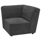 Sunny Dark Charcoal Upholstered Corner Chair