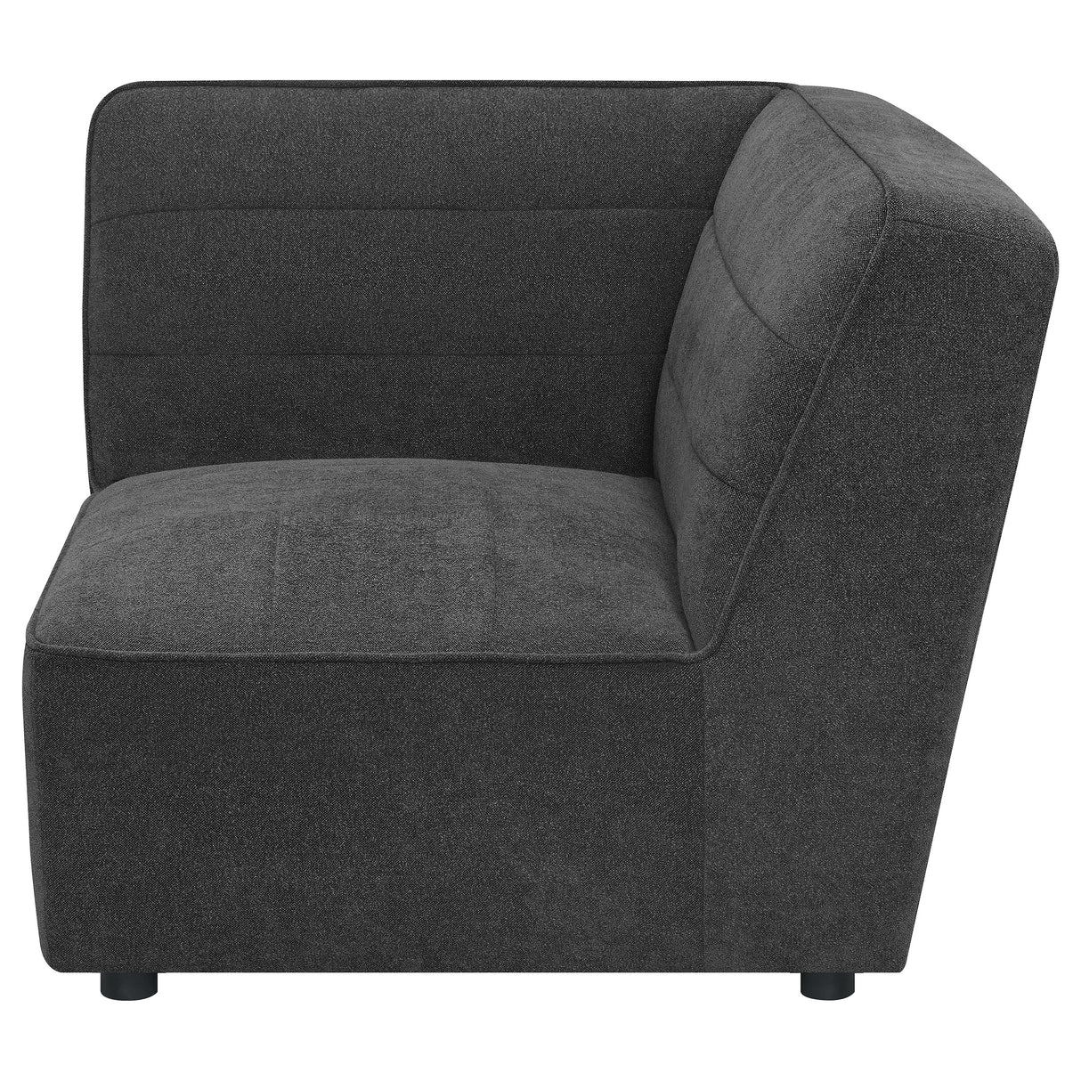 Sunny Dark Charcoal Upholstered Corner Chair