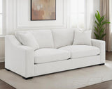 Ashlyn Sand Fabric Upholstered Track Arm Sofa by Coaster at Eve Furniture