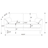 Selma Rust 2-Piece Velvet Upholstered Crescent Arm Living Room Set