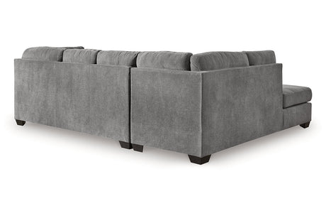 Marleton Gray 2-Piece Sleeper Sectional with Chaise