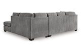 Marleton Gray 2-Piece RAF Sleeper Sectional with Chaise