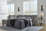 Marleton Gray 2-Piece LAF Sleeper Sectional with Chaise