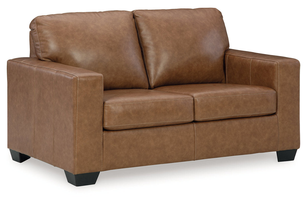 Bolsena Caramel Sofa, Loveseat and Recliner