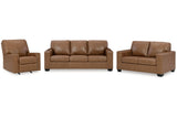 Bolsena Caramel Sofa, Loveseat and Recliner