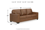 Bolsena Caramel Sofa, Loveseat and Recliner