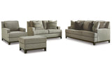 Kaywood Granite Sofa, Loveseat, Chair and Ottoman