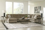 Hoylake Chocolate 3-Piece LAF Chaise Sectional