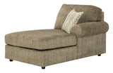 Hoylake Chocolate 3-Piece RAF Chaise Sectional