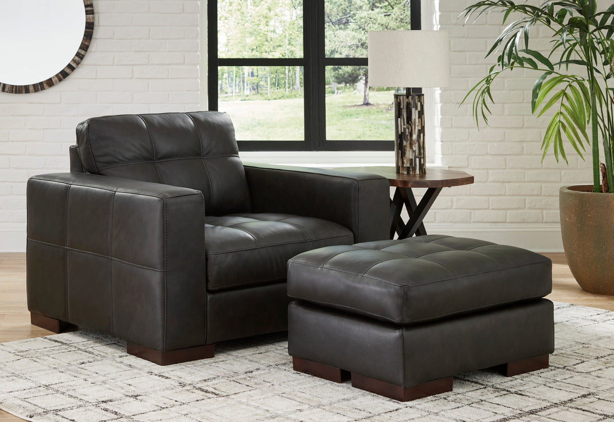 Luigi Thunder Leather Living Room Set