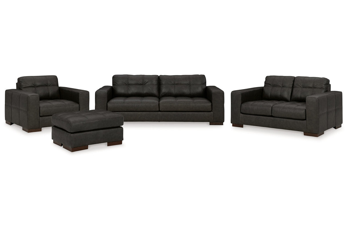 Luigi Thunder Sofa, Loveseat, Oversized Chair and Ottoman