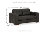 Luigi Thunder Sofa, Loveseat, Oversized Chair and Ottoman