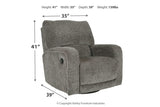 Wittlich Slate Swivel Glider Recliner