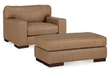 Lombardia Tumbleweed Oversized Chair and Ottoman