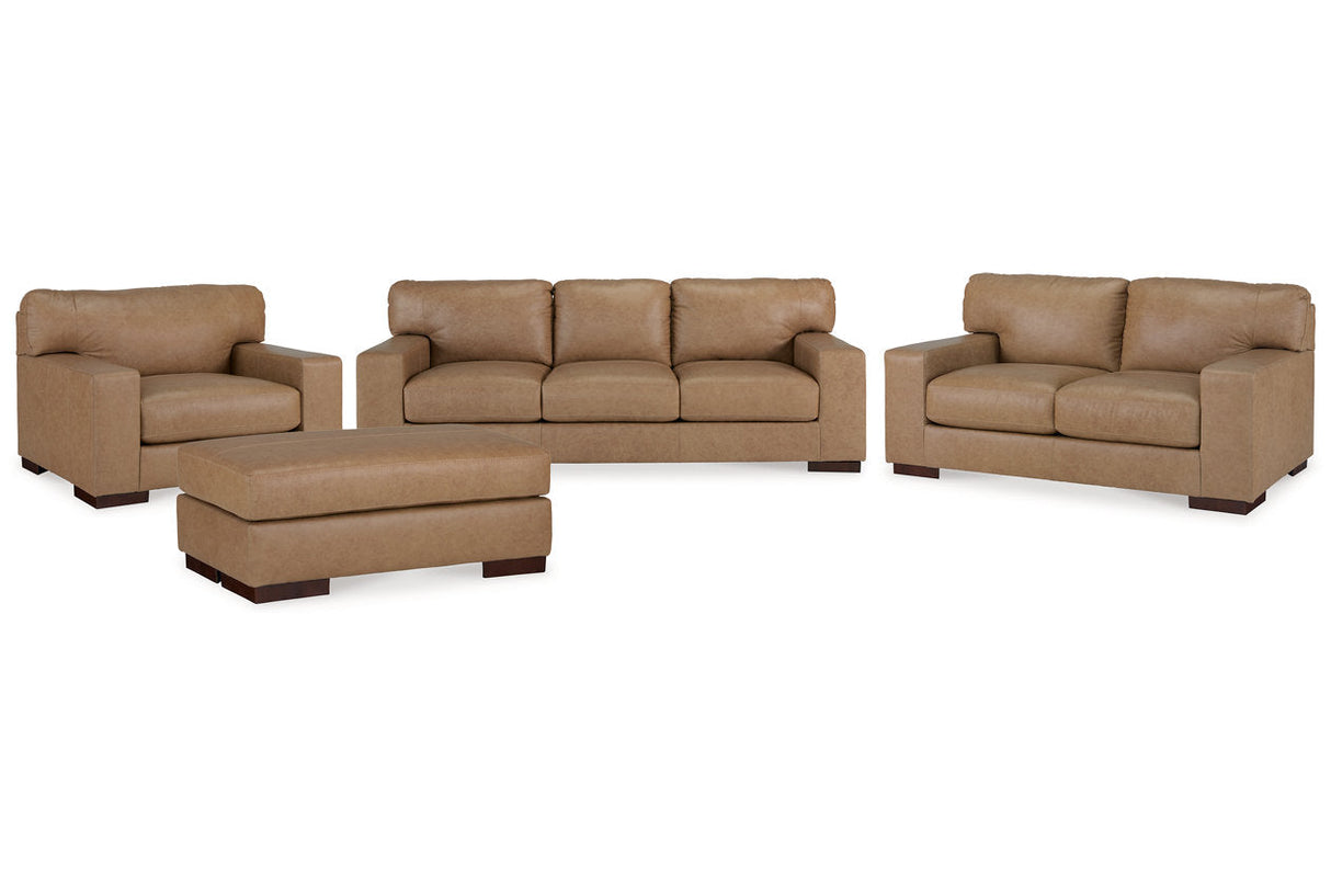 Lombardia Tumbleweed Sofa, Loveseat, Oversized Chair and Ottoman