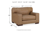 Lombardia Tumbleweed Oversized Chair and Ottoman