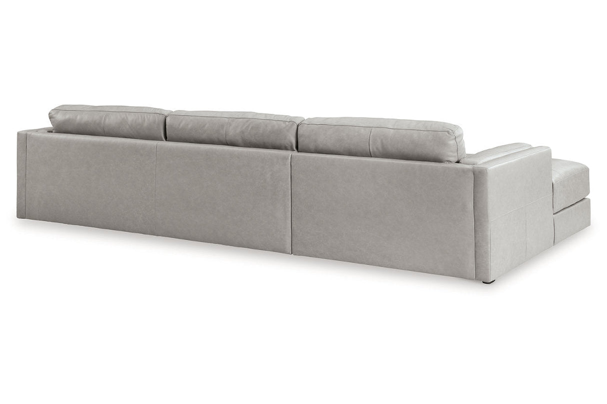 Amiata Glacier 2-Piece Sectional with Chaise