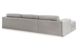 Amiata Glacier 2-Piece Sectional with Chaise