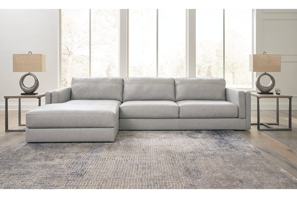 Amiata Glacier 2-Piece Sectional with Chaise