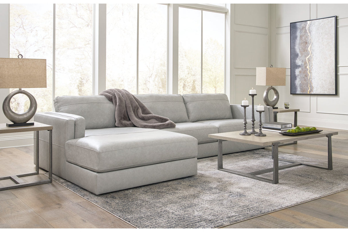 Amiata Glacier 2-Piece Sectional with Chaise