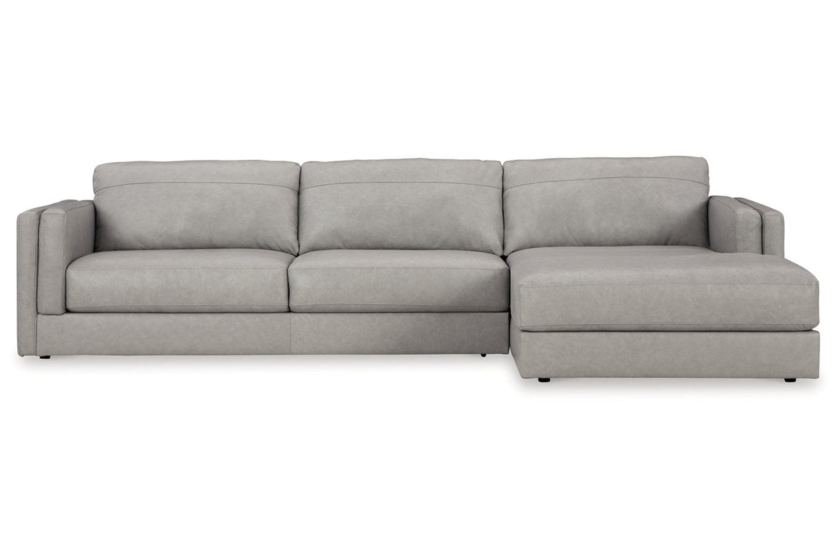 Amiata Glacier 2-Piece Sectional with Chaise