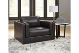 Amiata Onyx Sofa, Loveseat, Oversized Chair and Ottoman