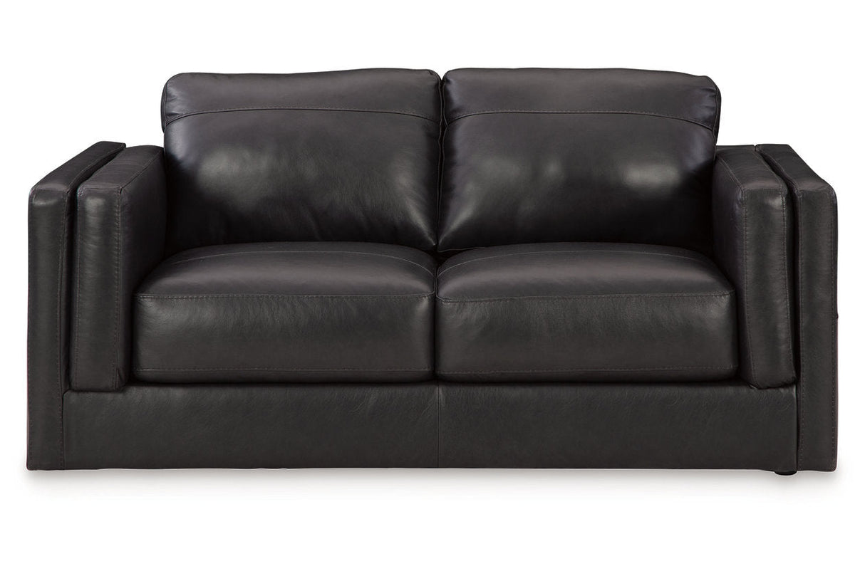 Amiata Onyx Sofa, Loveseat, Oversized Chair and Ottoman