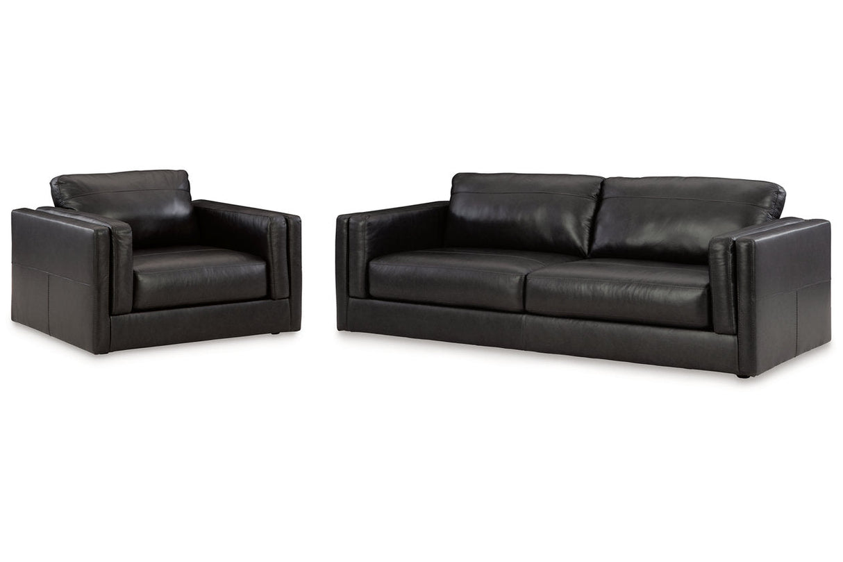 Amiata Onyx Sofa and Oversized Chair