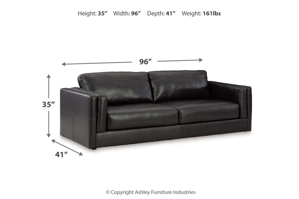 Amiata Onyx Sofa, Loveseat, Oversized Chair and Ottoman