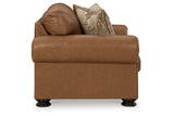 Carianna Caramel Sofa, Loveseat, Oversized Chair and Ottoman