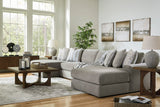 Avaliyah Ash 4-Piece Double Chaise Sectional