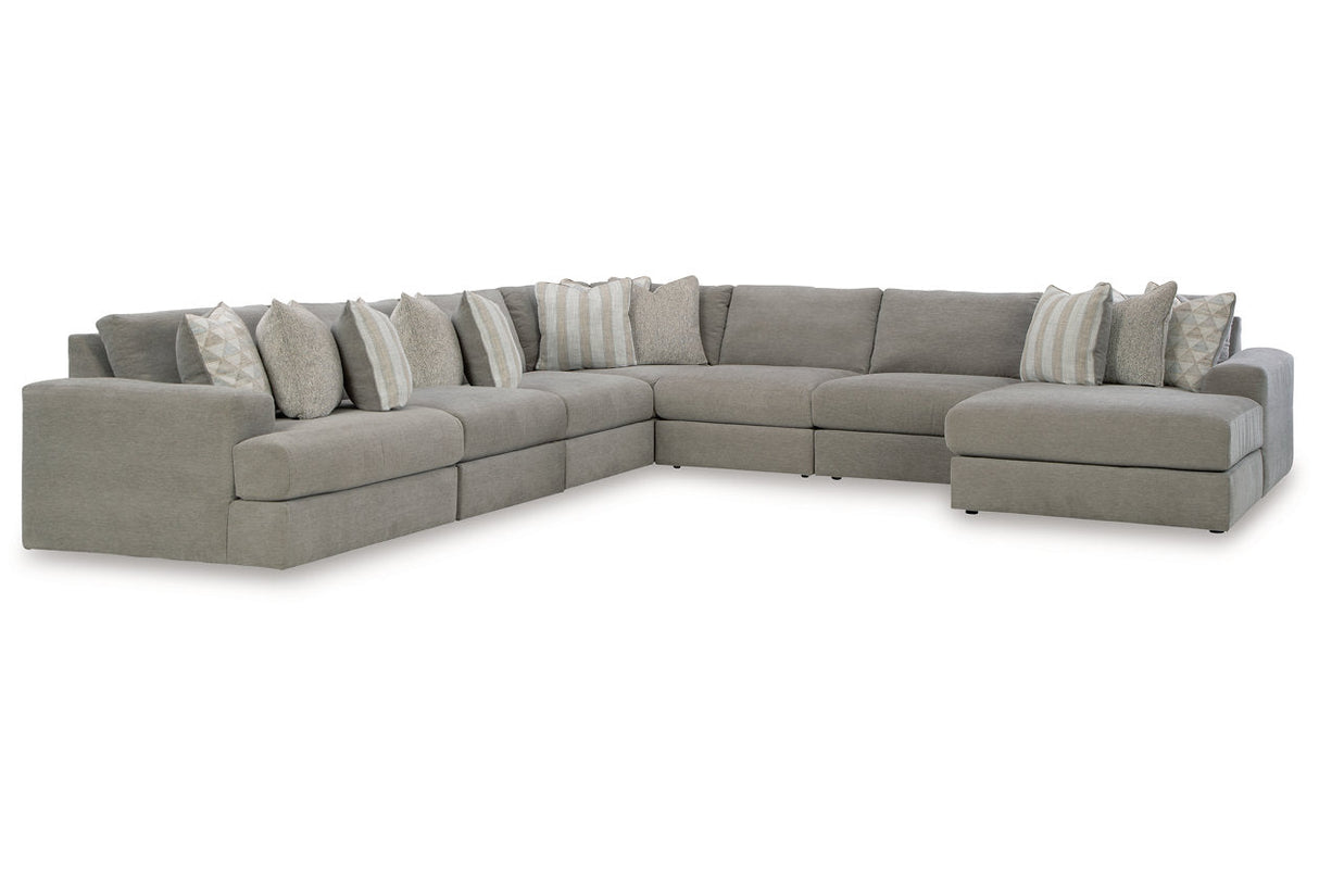 Avaliyah Ash 7-Piece Sectional with Chaise