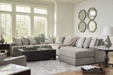 Avaliyah Ash 6-Piece RAF Chaise Sectional