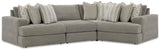 Avaliyah Ash 4-Piece Sectional