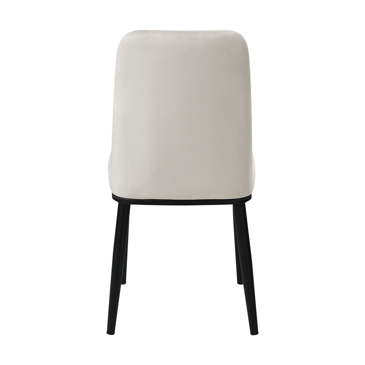 Salerno Beige Velvet Dining Chair, Set of 2