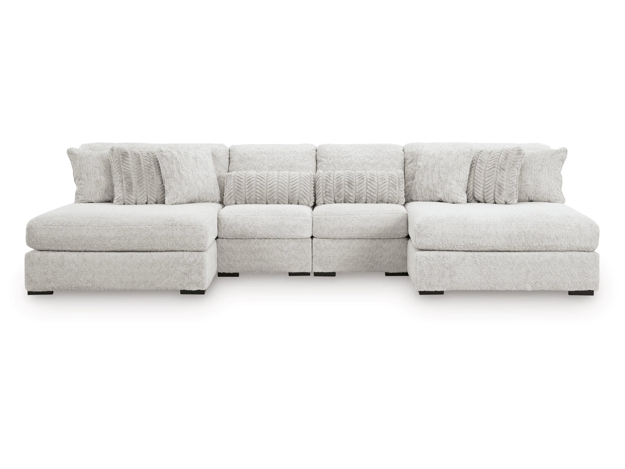 Cuddle Plush Arctic 4-Piece Double Chaise Sectional by Ashley at Eve Furniture
