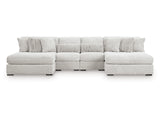 Cuddle Plush Arctic 4-Piece Double Chaise Sectional by Ashley at Eve Furniture