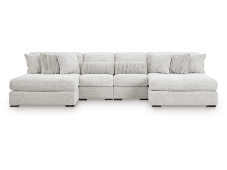 Cuddle Plush Arctic 4-Piece Double Chaise Sectional by Ashley at Eve Furniture