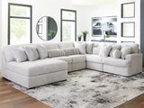 Cuddle Plush Arctic 6-Piece Left Arm Facing (LAF) Chaise Sectional by Ashley at Eve Furniture