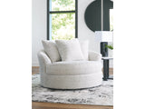 Cuddle Plush Arctic Oversized Swivel Accent Chair by Ashley at Eve Furniture