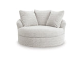 Cuddle Plush Arctic Oversized Swivel Accent Chair by Ashley at Eve Furniture