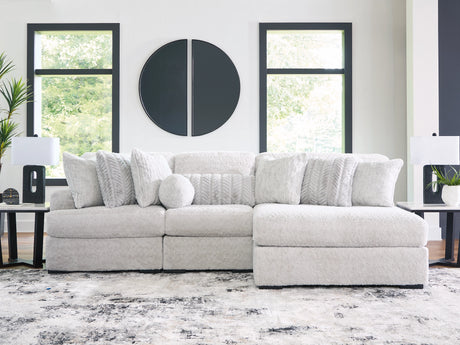 Cuddle Plush Arctic 3-Piece Right Arm Facing (RAF) Chaise Sectional by Ashley at Eve Furniture
