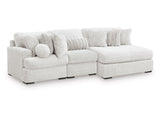 Cuddle Plush Arctic 3-Piece Right Arm Facing (RAF) Chaise Sectional by Ashley at Eve Furniture