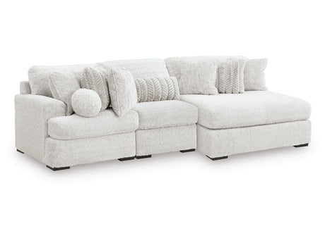 Cuddle Plush Arctic 3-Piece Right Arm Facing (RAF) Chaise Sectional by Ashley at Eve Furniture