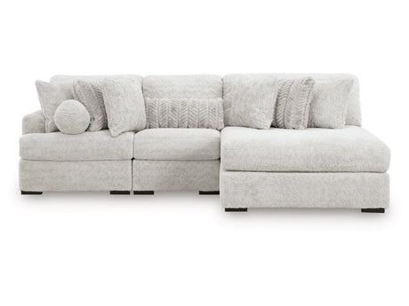 Cuddle Plush Arctic 3-Piece Right Arm Facing (RAF) Chaise Sectional by Ashley at Eve Furniture