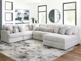 Cuddle Plush Arctic 6-Piece Right Arm Facing (RAF) Chaise Sectional by Ashley at Eve Furniture